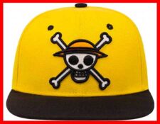 gorra one piece amarrilla