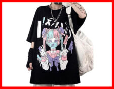 playera anime negra