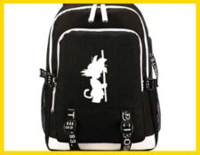 mochila anime negra goku