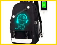 mochila negra anime